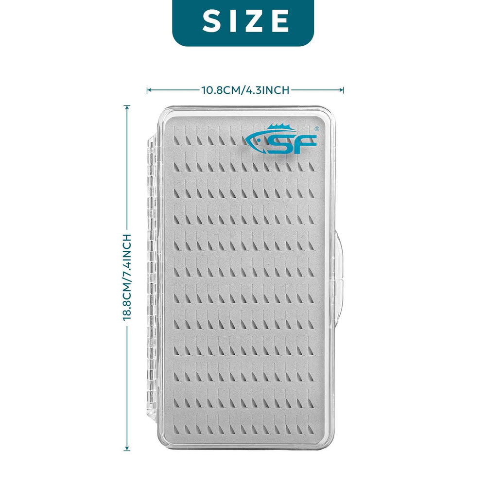 Thin 0.5 inch Thick Fly Box – Side View