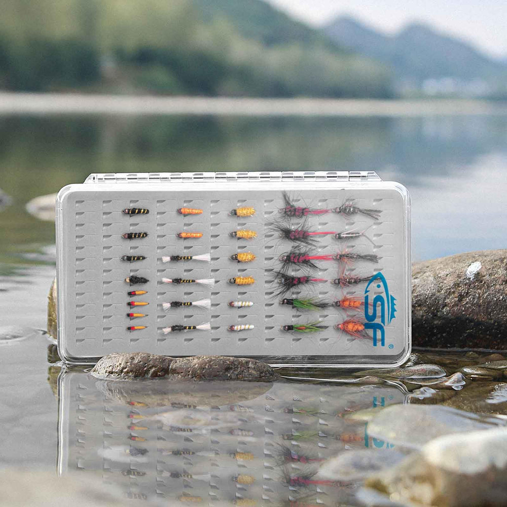 0.5 inch thick waterproof fly box