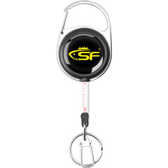 SF Fly Fishing Zinger Retractor Black with retractable tape