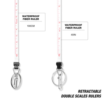Stainless steel spit ring and buckle on zinger retractor