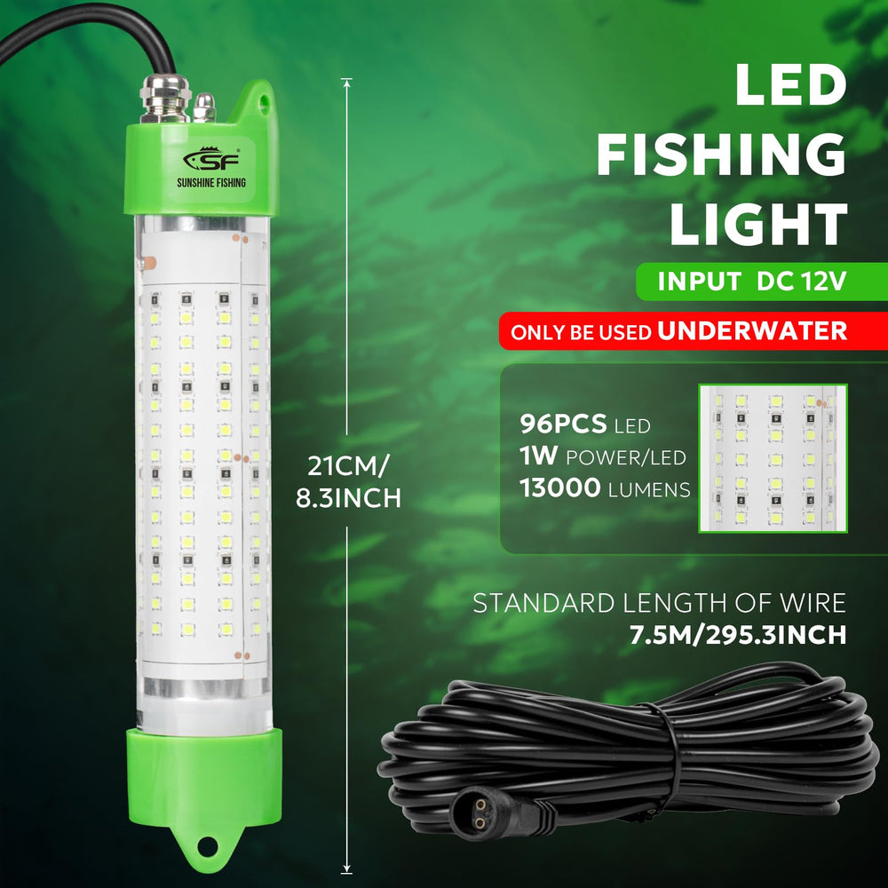 SF LED Underwater Fishing Light IP68 waterproof seal for reliable underwater use