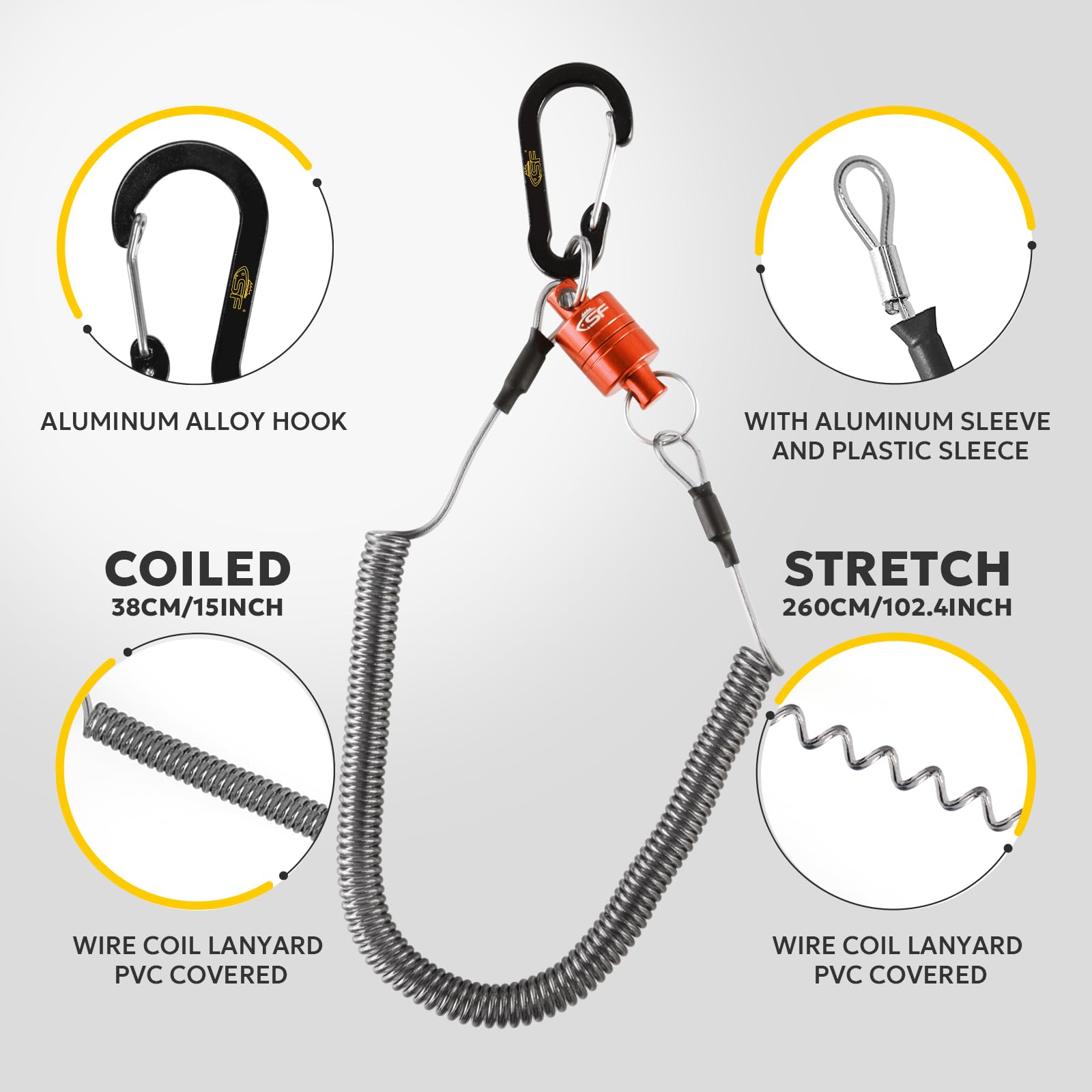 Aviation aluminum magnet clip and hook clip components