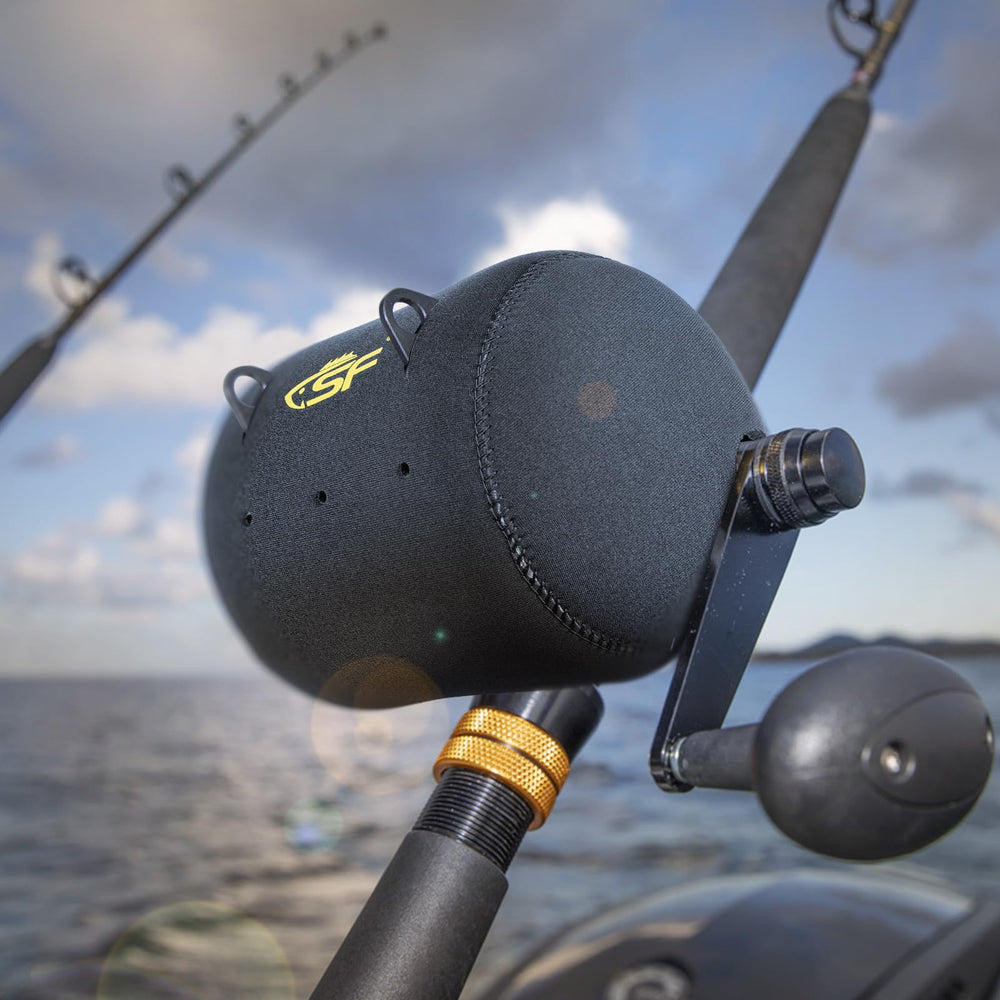 SF reel covers in use protecting reels during transport and storage