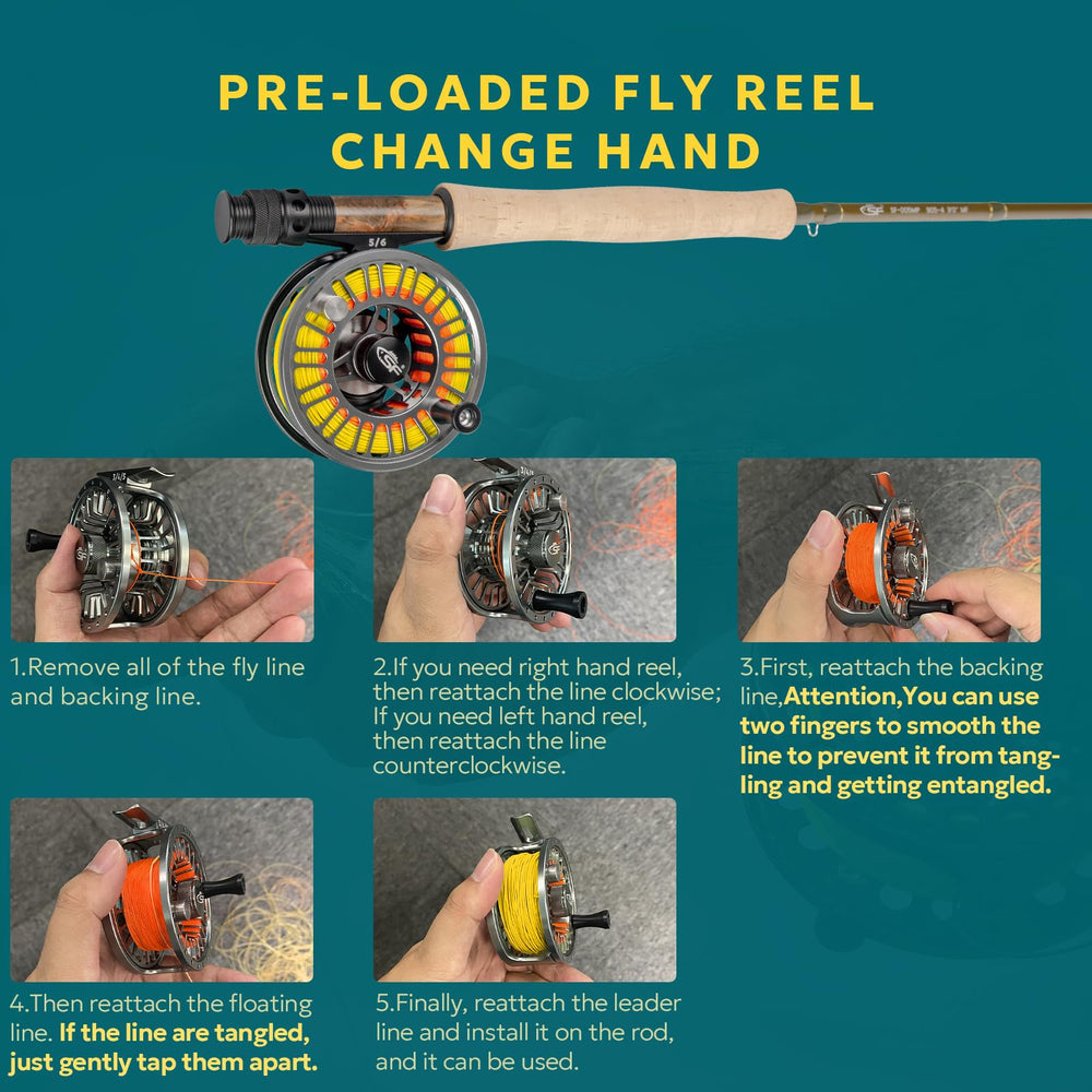 SF SF-003 Pro reel with pre-loaded line kit for easy freshwater fishing.