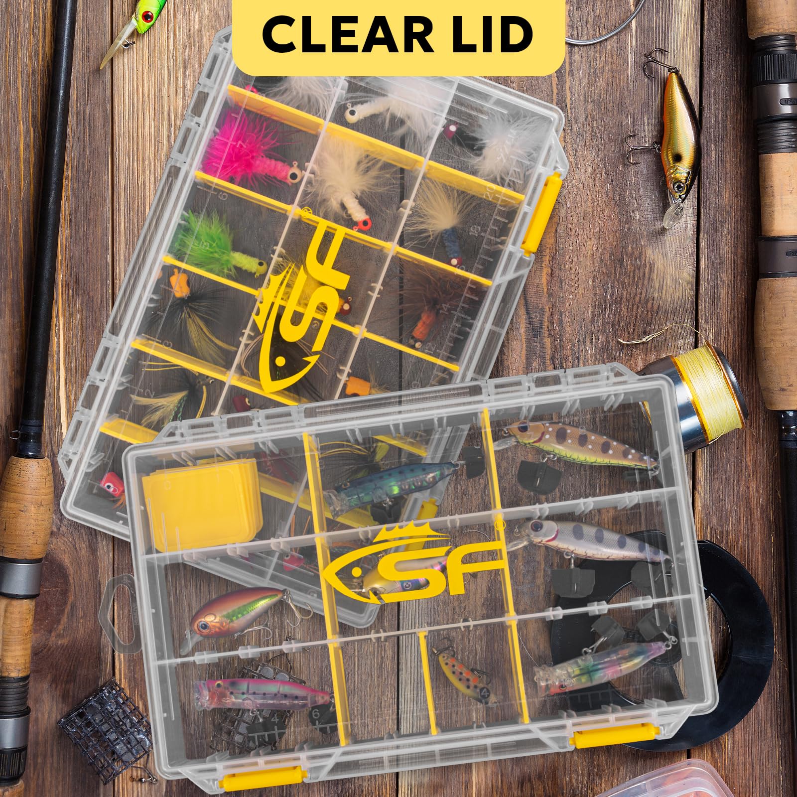 4-pack SF Tackle Box 3600 storage solution for fishing tackle