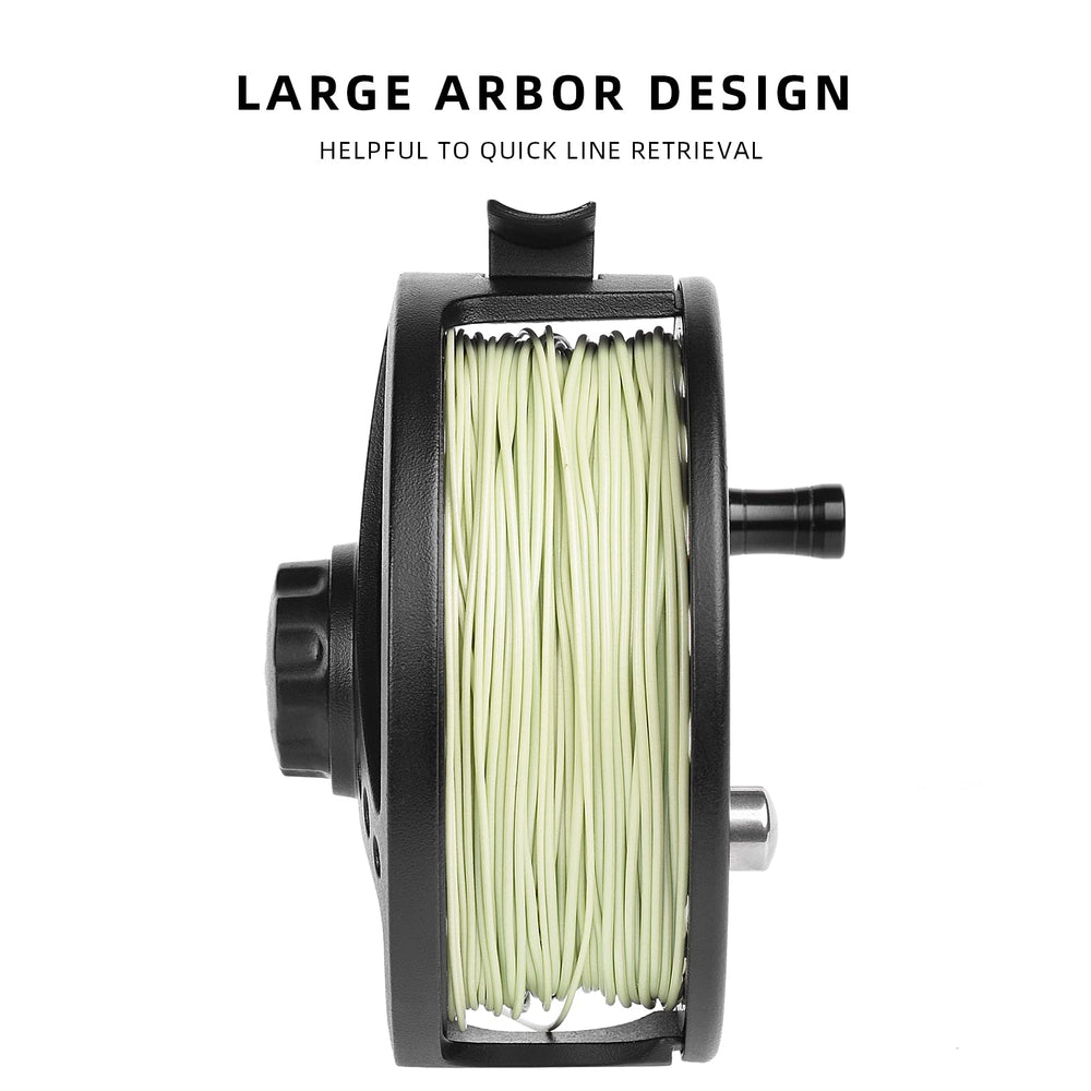 Large arbor spool and drag system detail