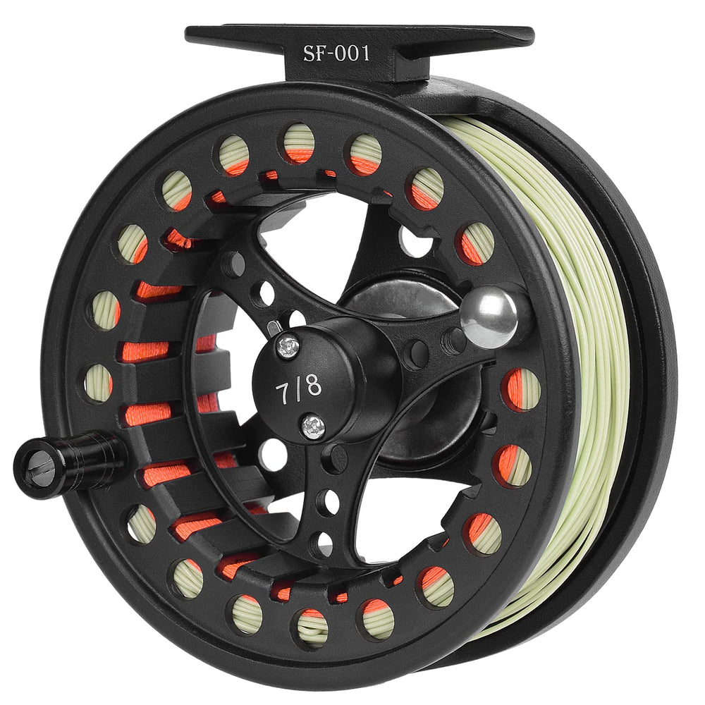 Reel with line loaded on 5/6wt setup