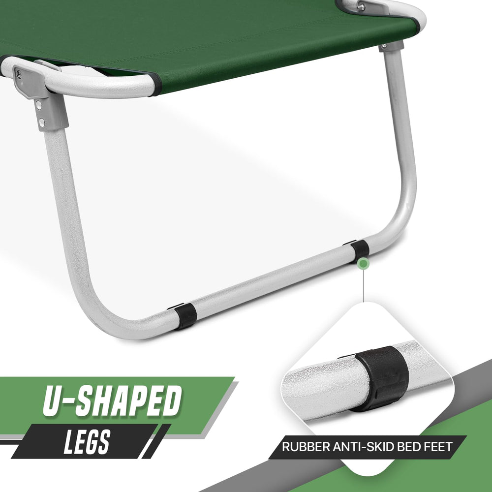 SFIHOME cot with black dust cover stays clean between trips.