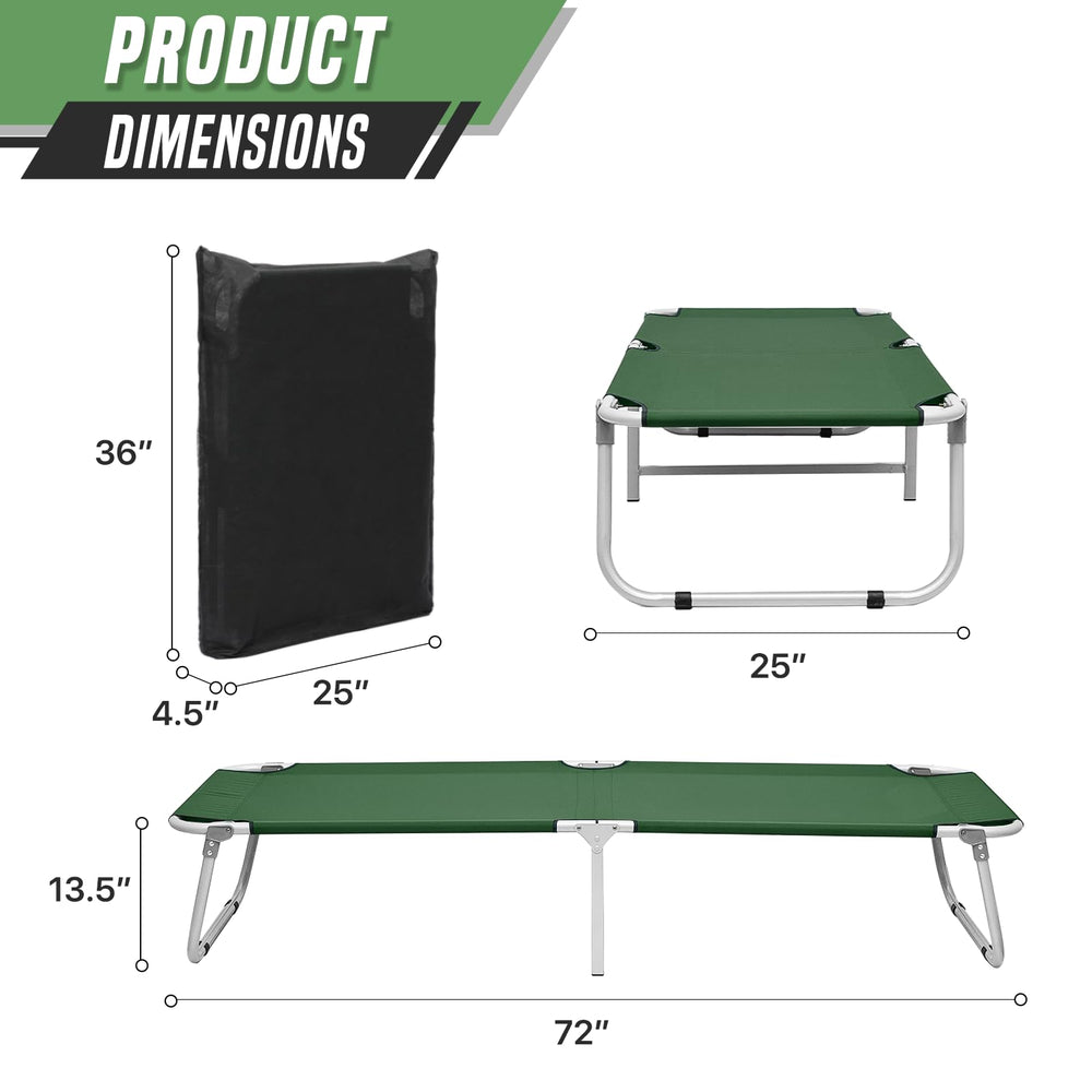 SFIHOME portable camping bed with storage bag keeps gear organized.