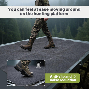 SFNSM floor mat anti-slip surface helps secure chairs on damp platforms.