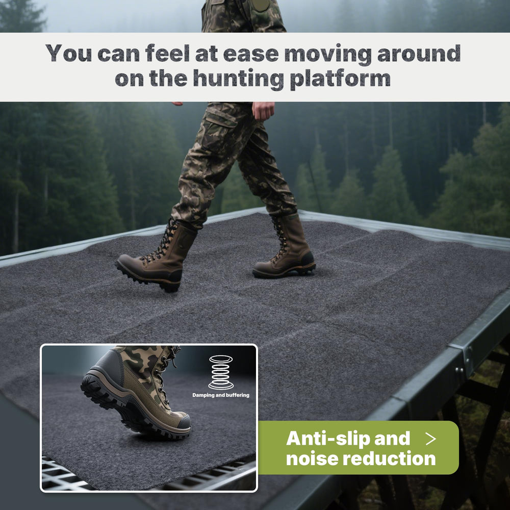 SFNSM floor mat anti-slip surface helps secure chairs on damp platforms.