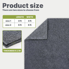 SFNSM hunter floor mat for deer blinds dampens sound and adds warmth.