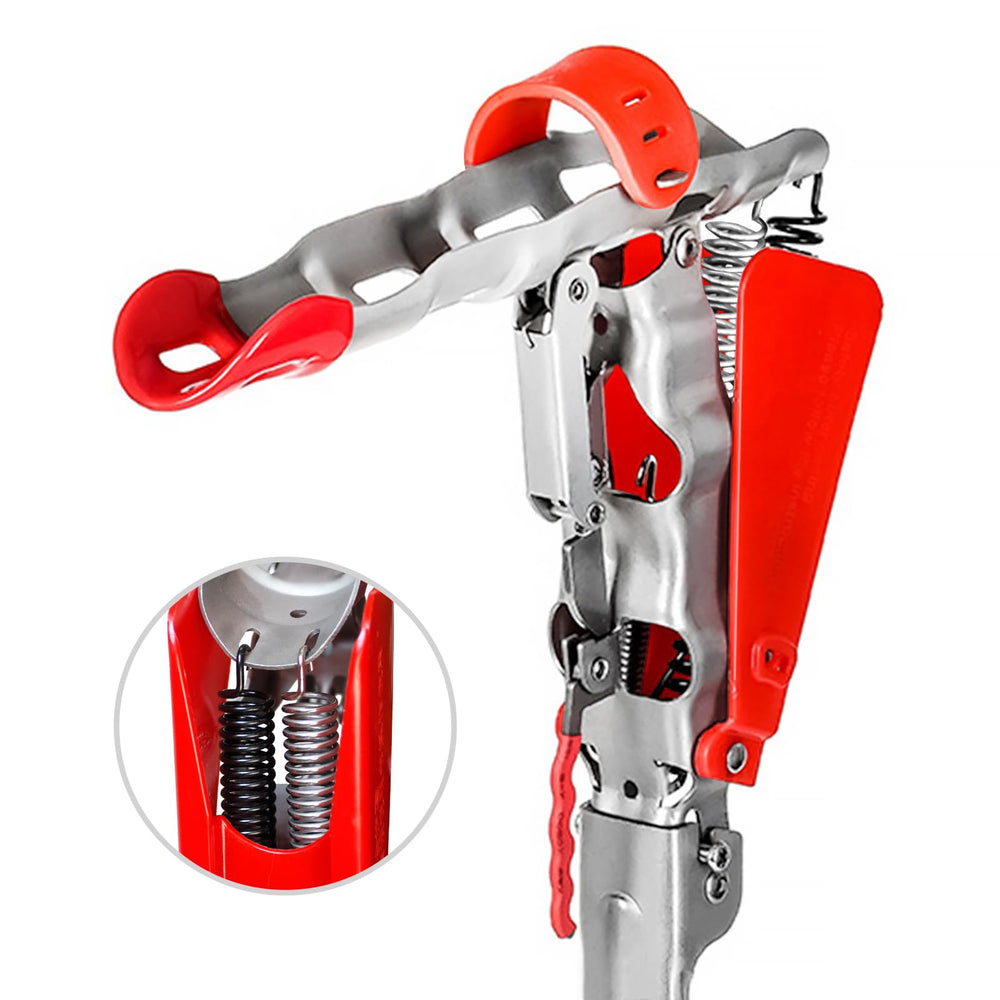 Shackcom folding rod holder on bank scene demonstrates compact travel design.