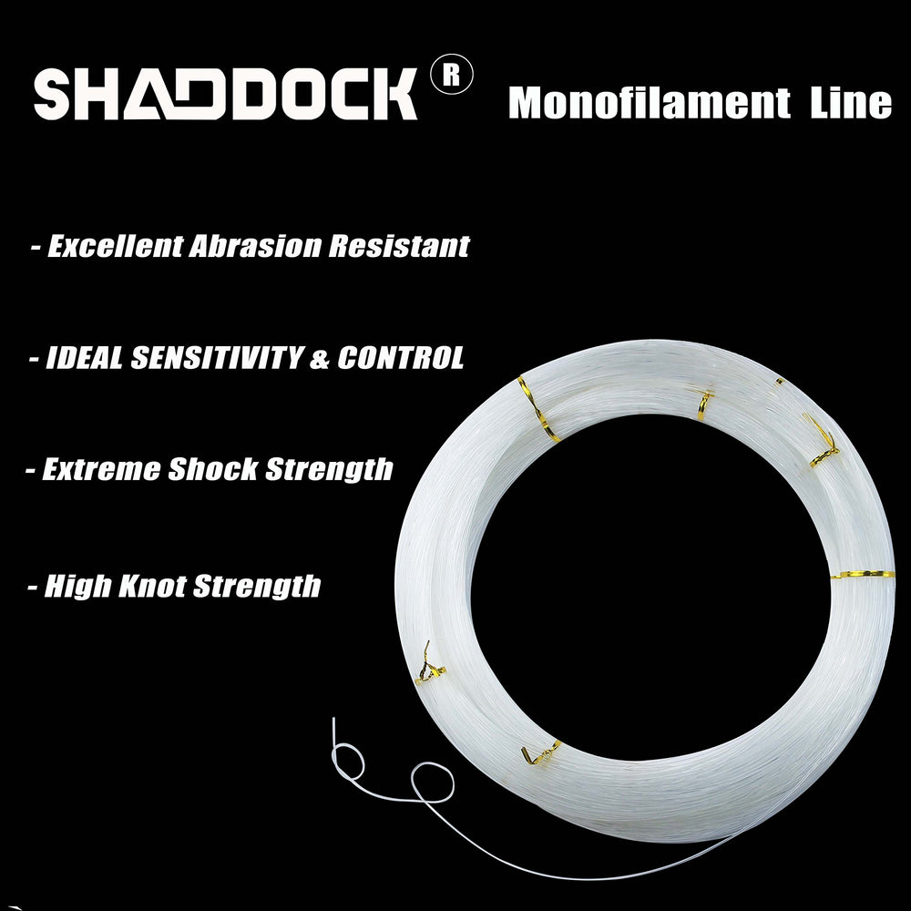 Shaddock Fishing line spool emphasizes high tensile strength for tough bites