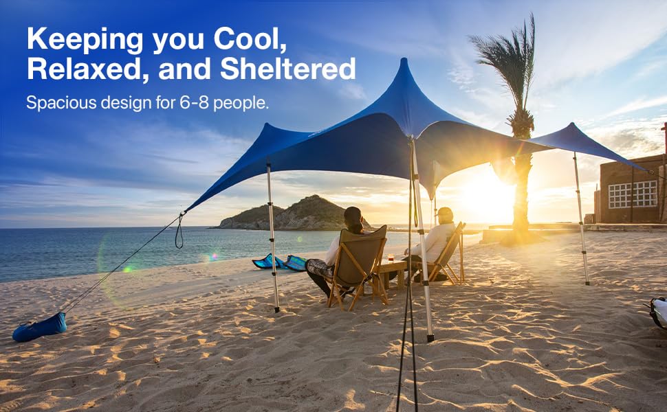 SHADE ECO Nomad XL backyard or campsite shade without fuss.