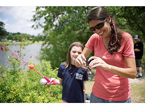 Shakespeare Barbie purse fishing kit practice casting plug for safe, controlled launches