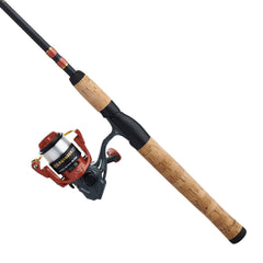 Shakespeare Crusader tubular glass rod with cork handle for comfortable grip.