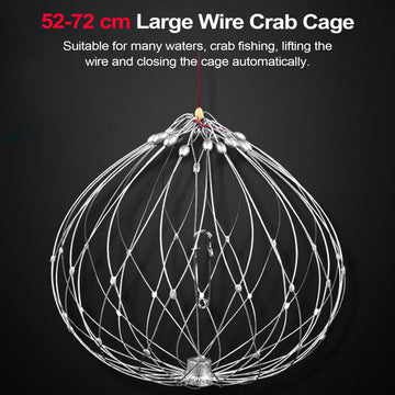Shakven Crab Net oversized-bait-pins; enhanced attraction for seafood