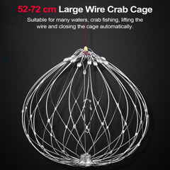 Shakven Crab Net oversized-bait-pins; enhanced attraction for seafood