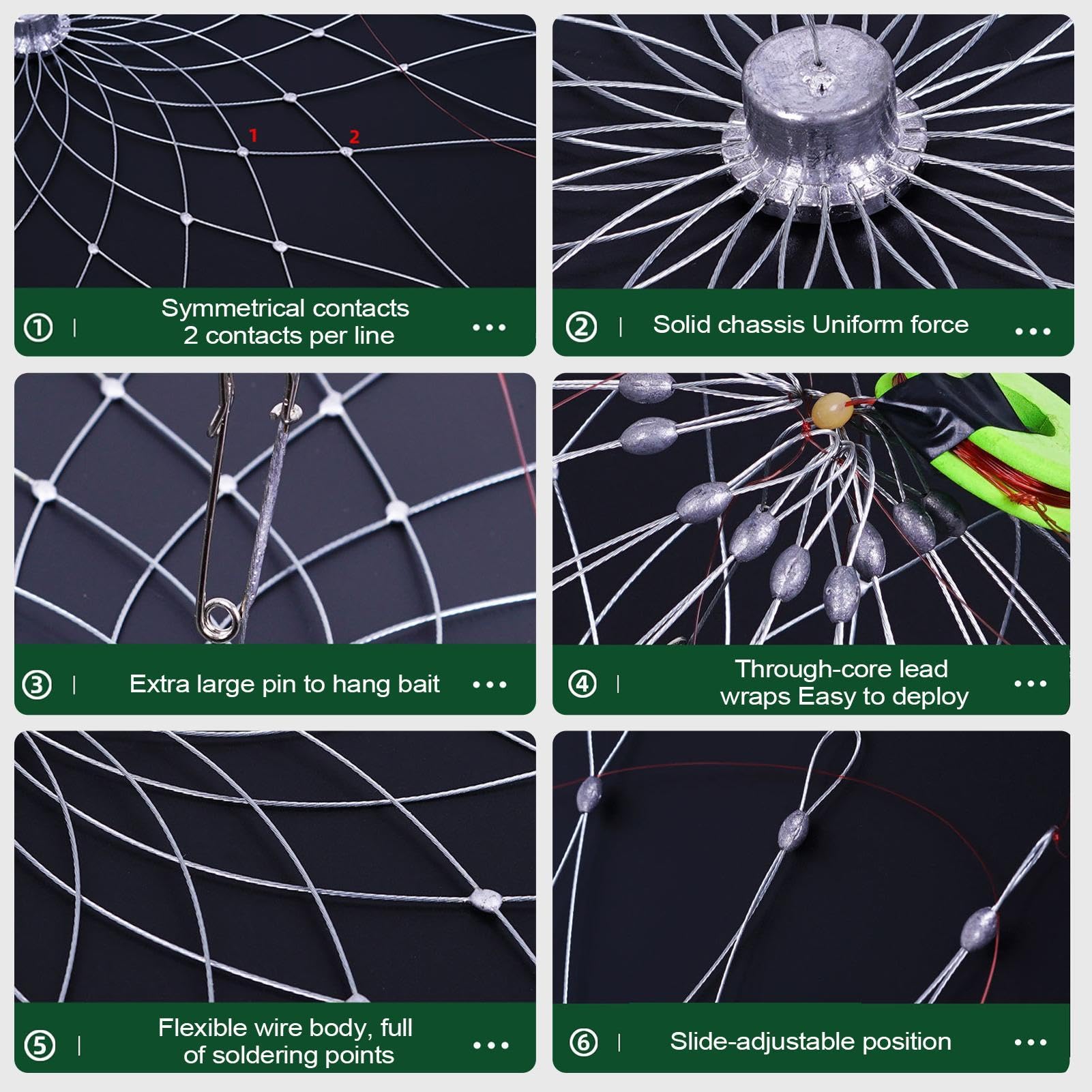 Shakven easy-to-carry crab net for quick setup by the shore or boat.