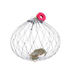 Shakven steel wire crab net outer view highlights sturdy construction for reliable catches.