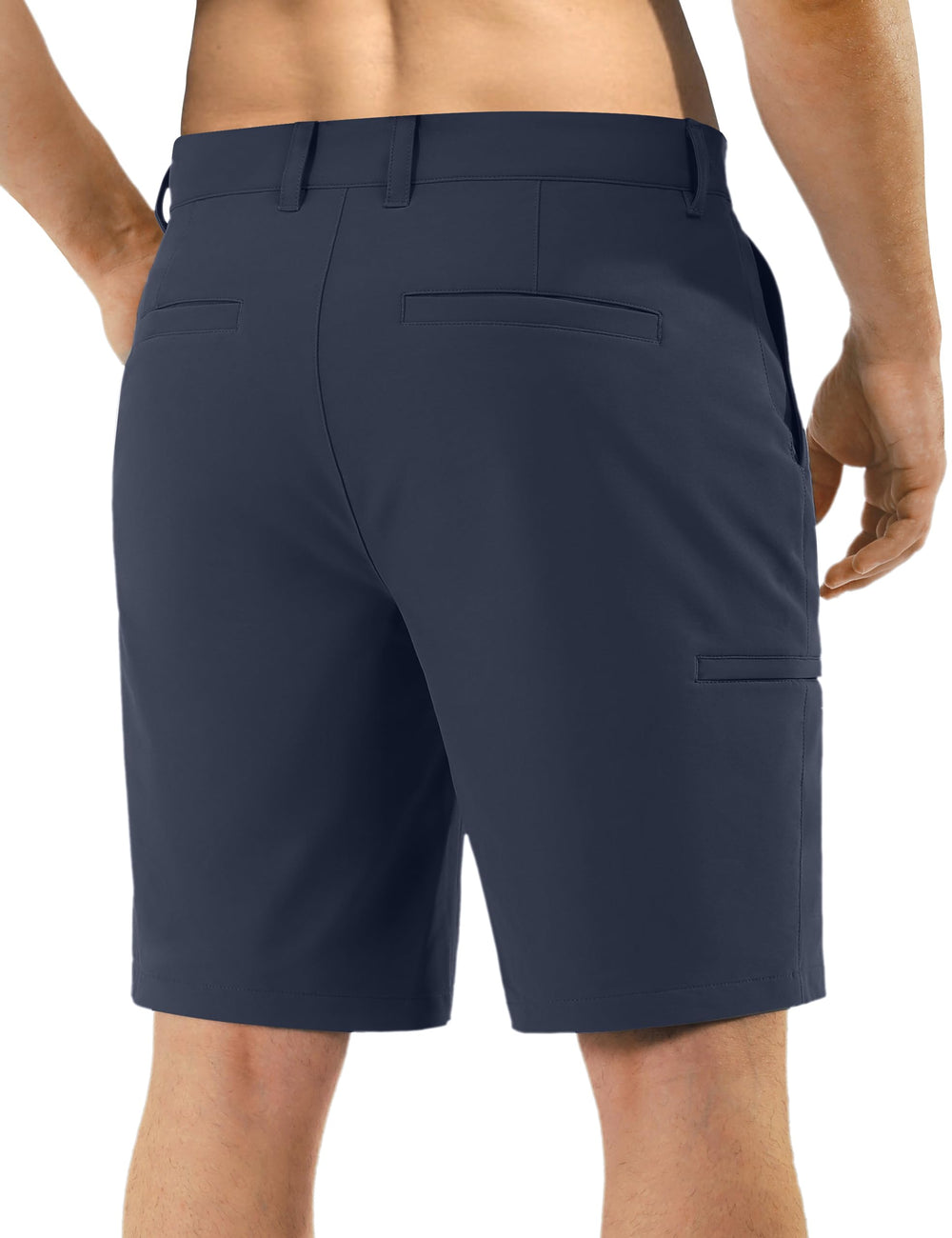 Shallowlulu men's golf shorts ten-inch stretch support full range of motion.