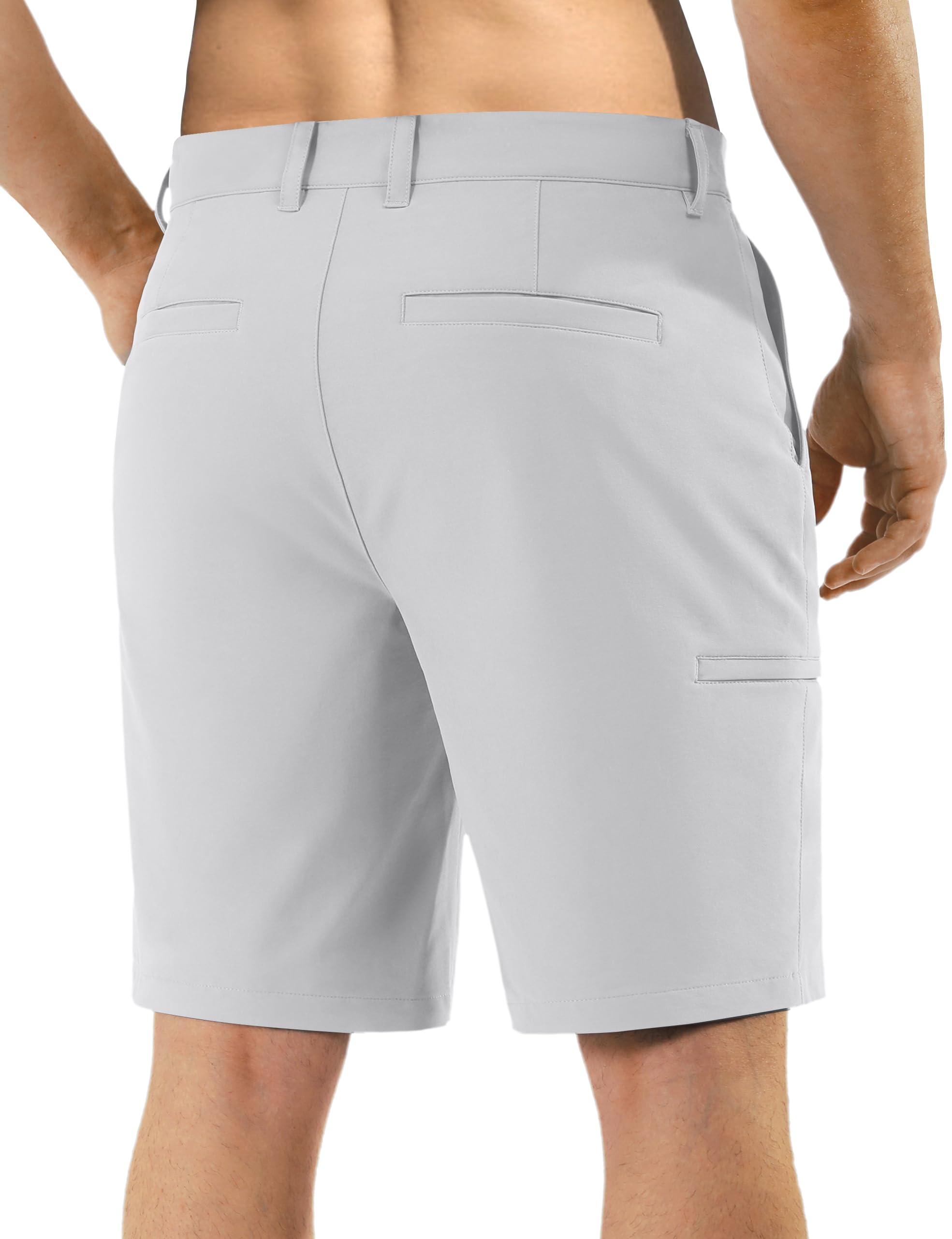 Shallowlulu men's golf shorts showing six pockets for golf gear and essentials