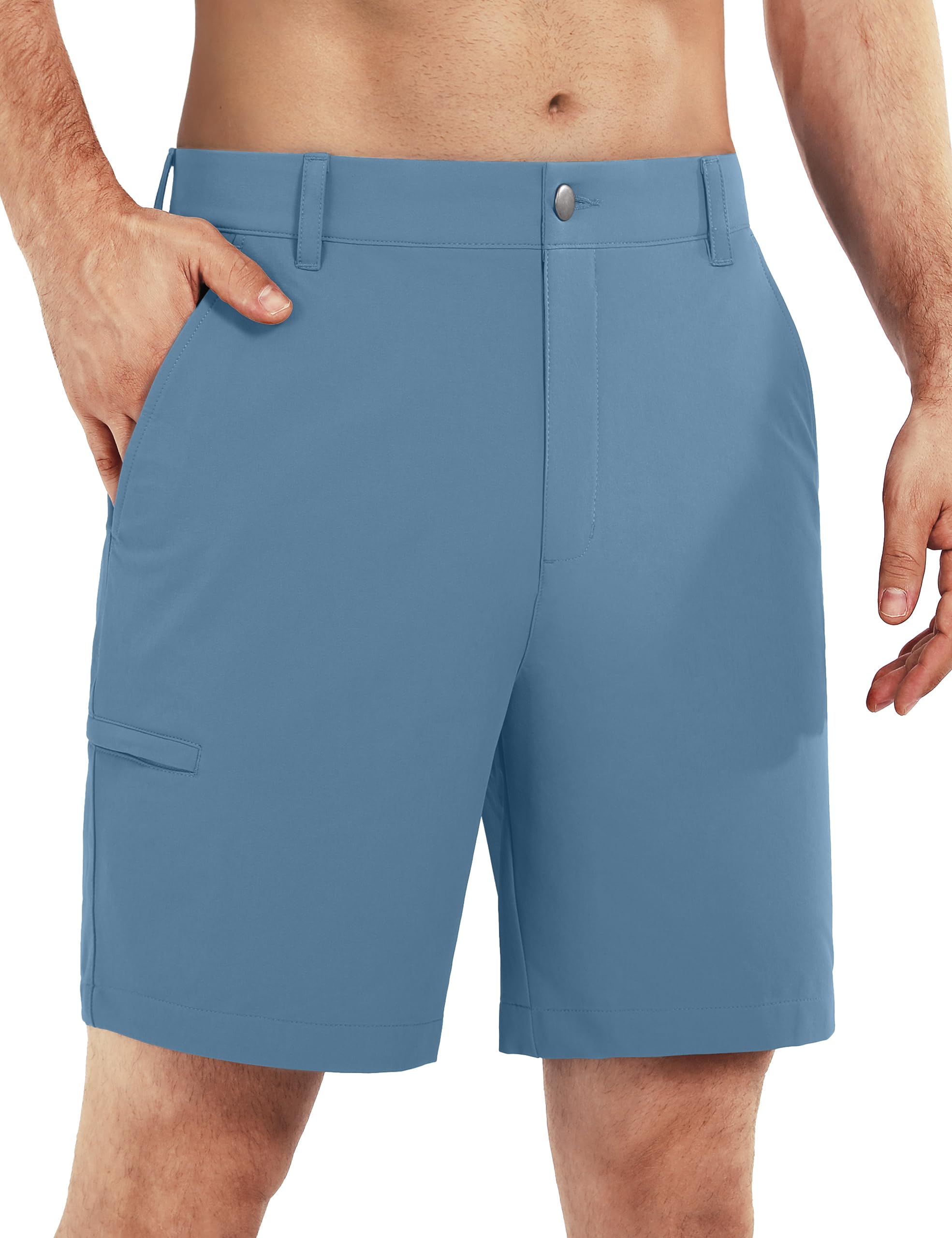 Shallowlulu men's golf shorts stretch fabric enables full range of motion on the course.