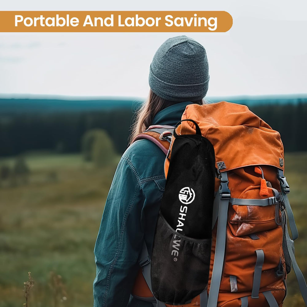 SHALLWE aluminum frame 7075 aviation-grade, lightweight yet sturdy for rugged hikes.