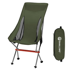 Shallwe camping chair highlights 7075 frame for lightweight backpacking strength.