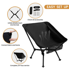 SHALLWE two-height options enable quick height adjustment for lounging or solo hikes.