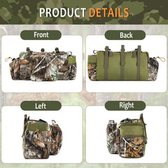 Shangyuan Tree Stand Hunting Bag durability is shown by PVC-reinforced structure in rugged conditions.