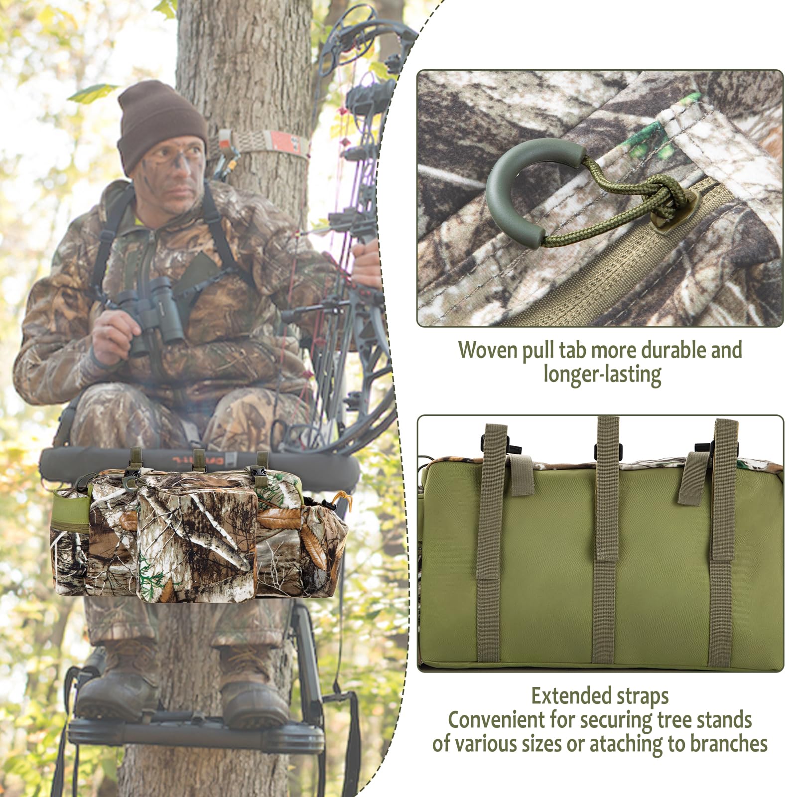 Shangyuan Tree Stand Hunting Bag multiway carry demonstrates versatile carrying options.