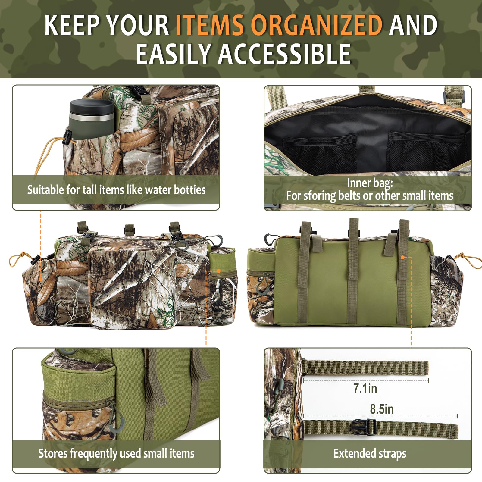 Shangyuan bag water cup holder supports hydration during hunts.