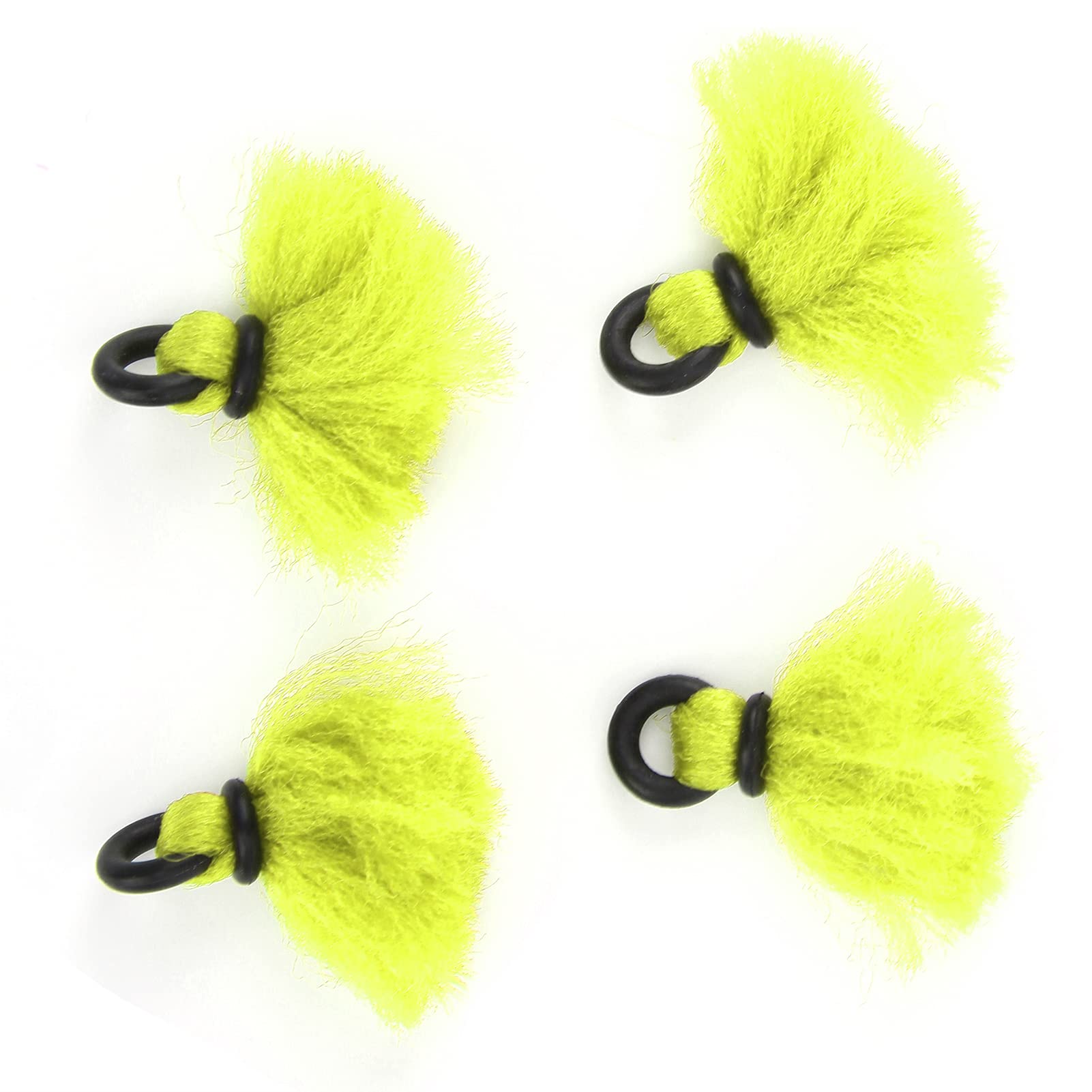 Shanrya fly fishing yarn strike indicator on water, highly buoyant and visible.