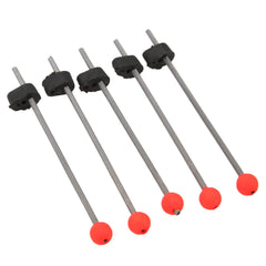 Shanrya red ball spring rod tip close-up for rugged ice fishing durability