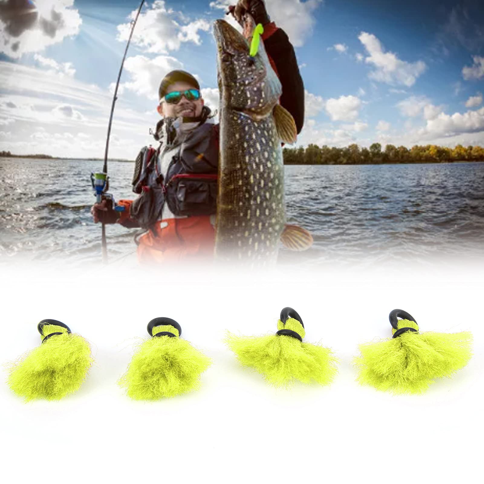 Shanrya yellow indicator buoy on tackle boosts visibility and sensitivity.