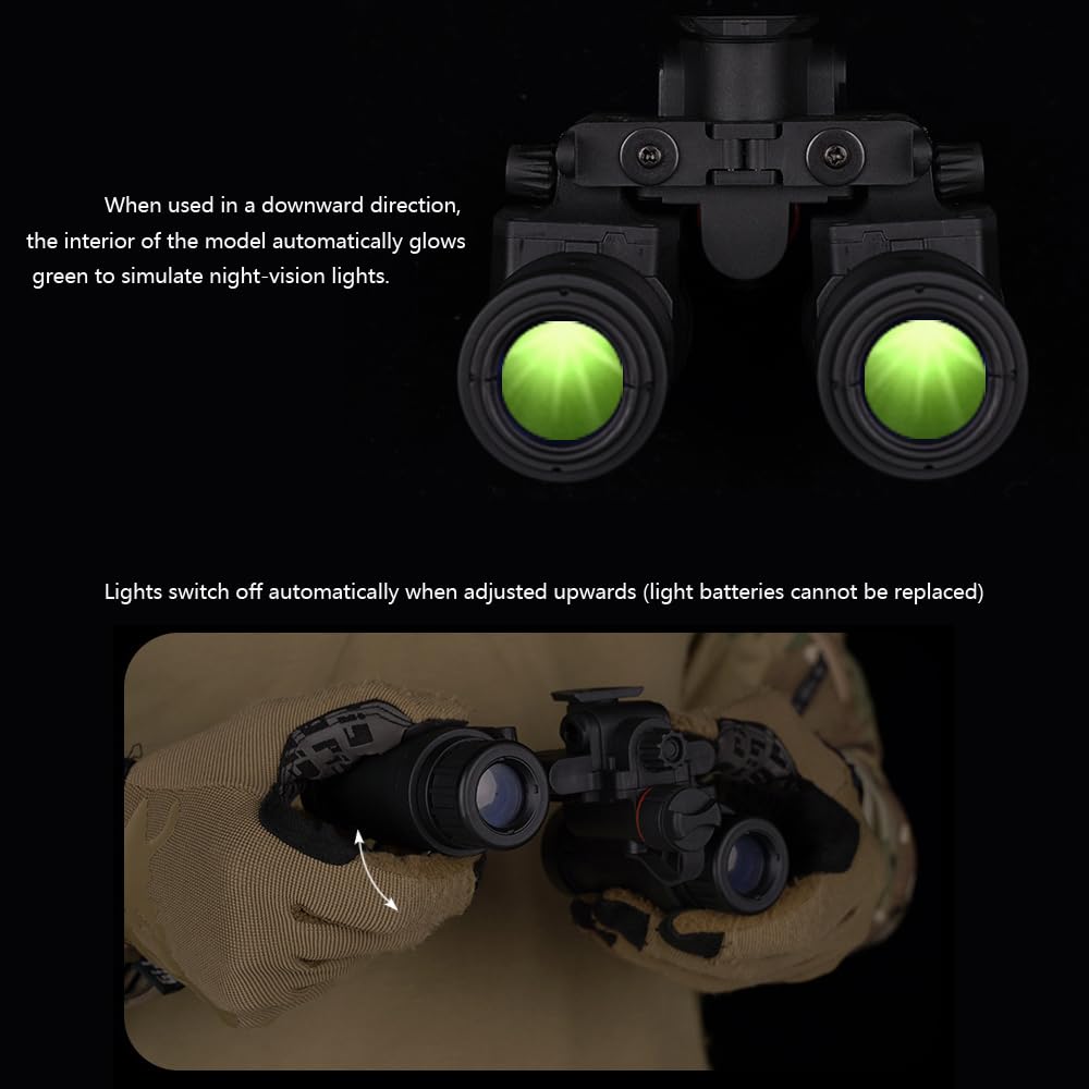 Shanyingquan AN/PVS31 dummy model green glow highlight for photography.