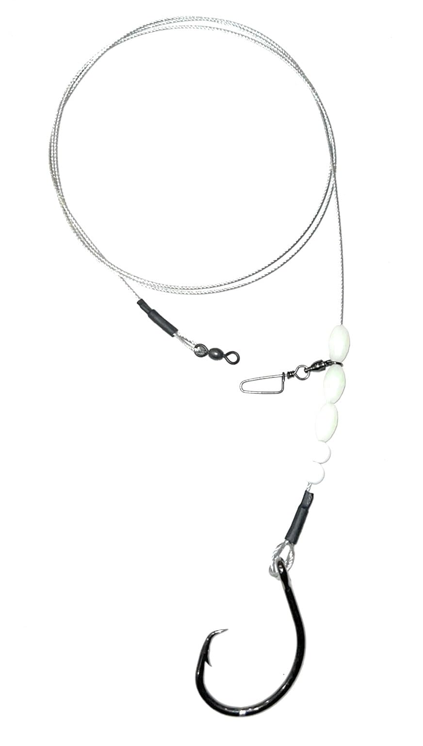 Shark fishing rig bite-proof leader with 12/0 hook