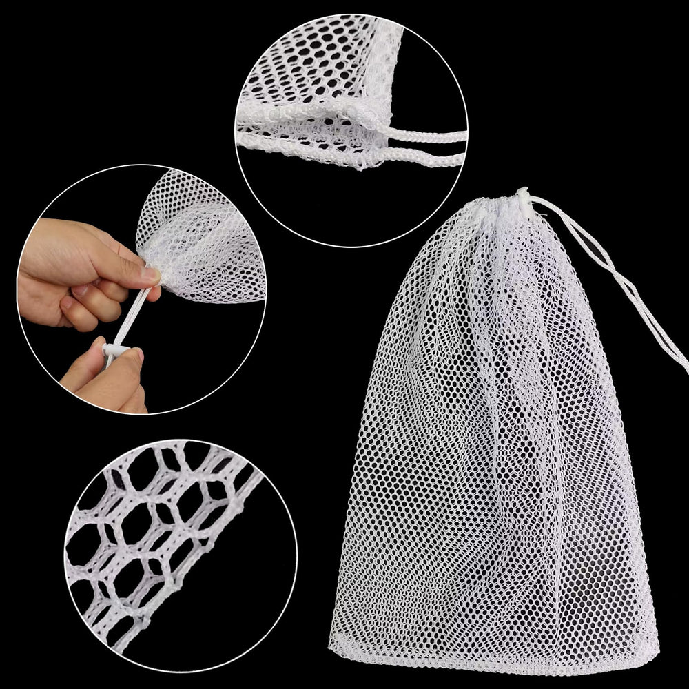 Set of four Shark Shooter nylon mesh chum bags for enhanced fishing