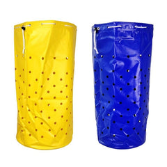 Close-up of Shark Shooter Chum Bag blue M showing weep holes