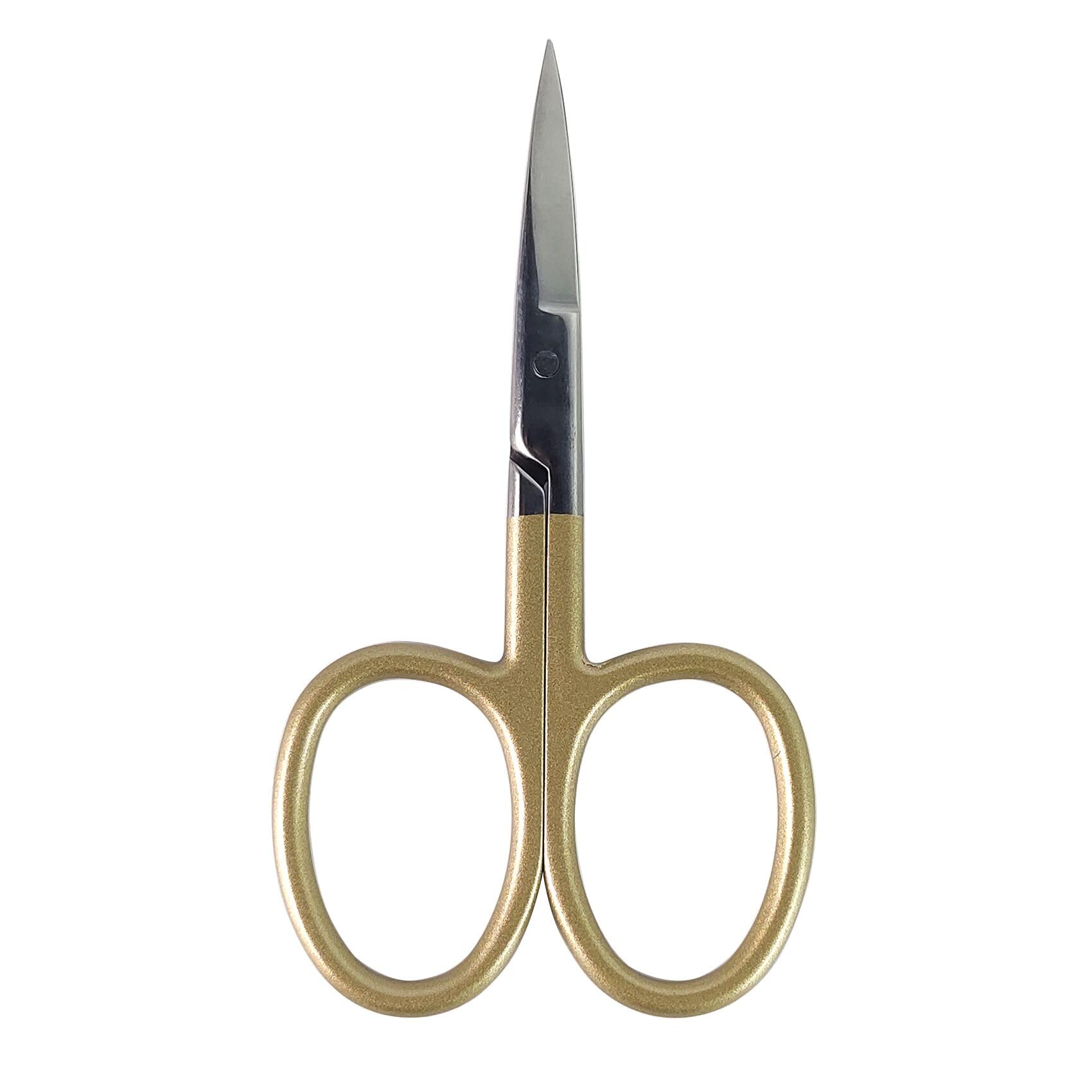 Shark Shooter 4-inch fly tying scissor with gold finish