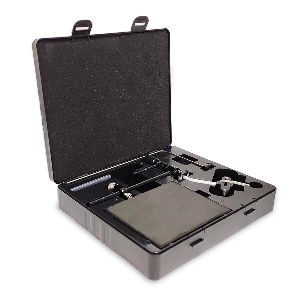 Pedestal base with non-slip foam pad for stability