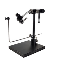 Shark Shooter rotary fly tying vise showing 360-degree rotation