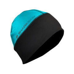 Sharkskin Chillproof Beanie blue top view windproof warmth for outdoor use.