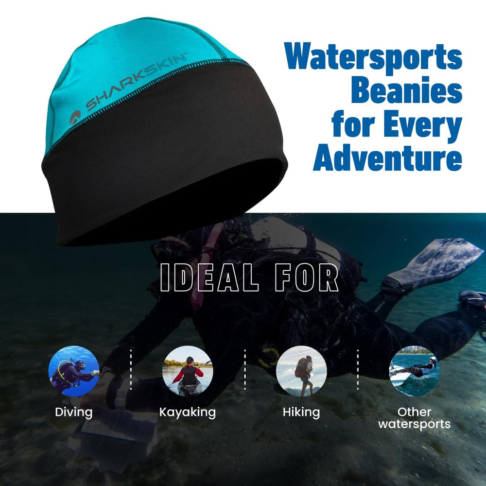 Sharkskin Chillproof Beanie blue weather-ready styling for chilly commutes.