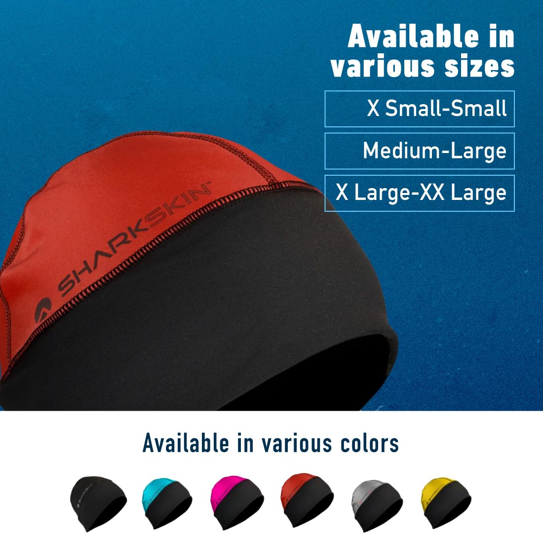 Sharkskin Chillproof Beanie worn on head: versatile cold-weather use.
