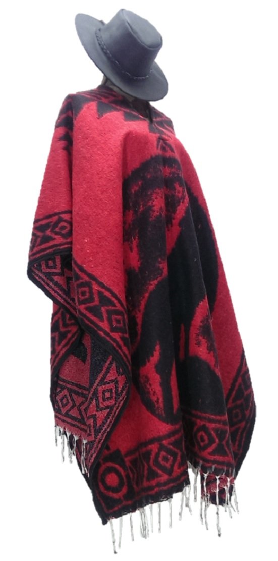Sharpshooter woven poncho pattern detail highlighting Southwest craftsmanship