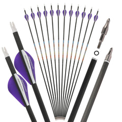 SHARROW 31-inch carbon arrow spine-250 full arrow length for precision hunting.