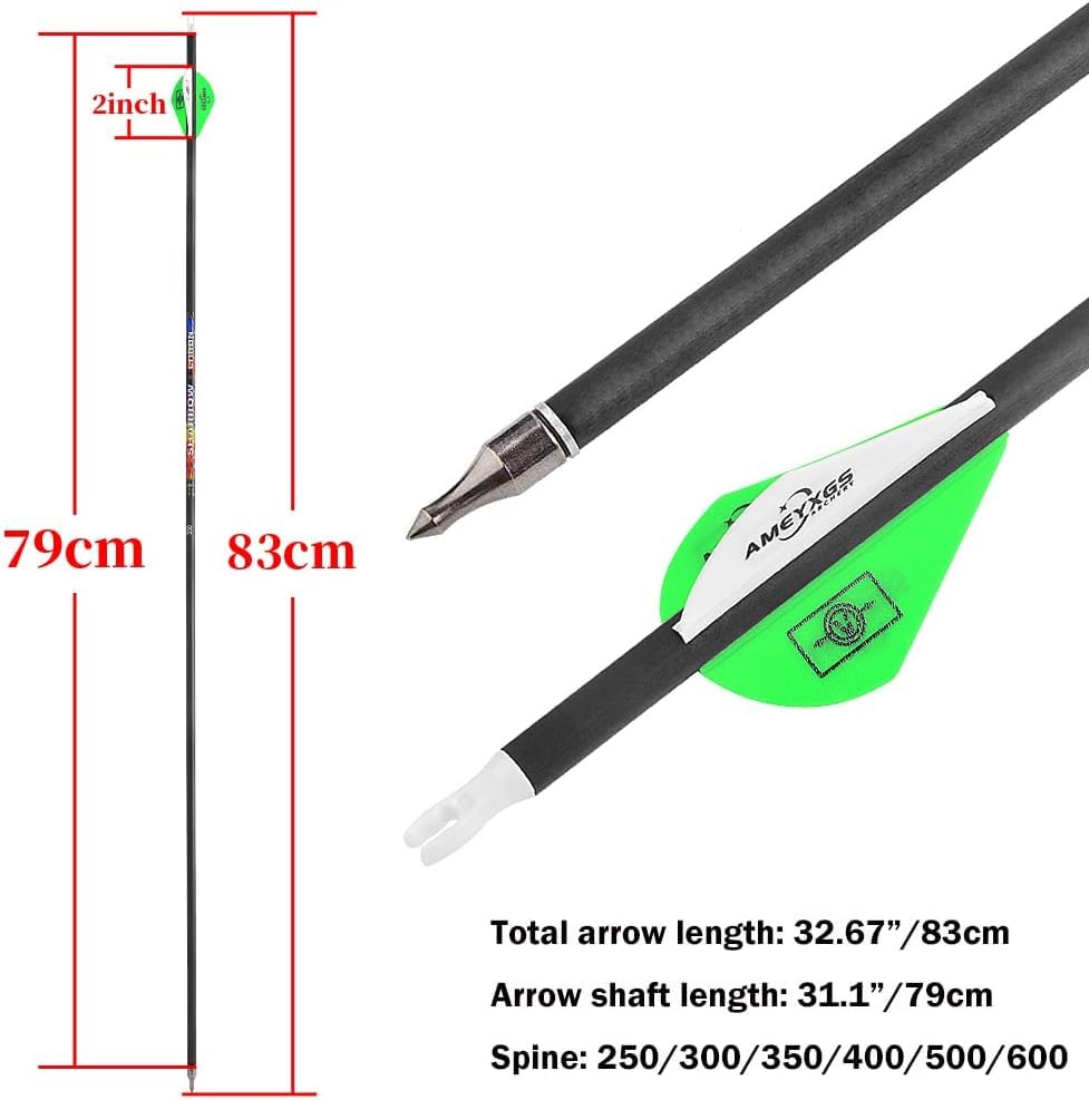 SHARROW 31 carbon arrows come in 6- or 12-pack for versatile use.